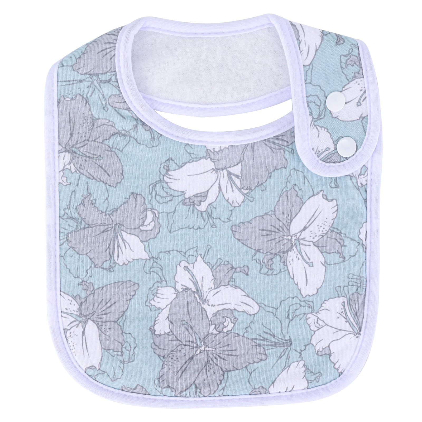 Benoxine baby bibs suitable for ages 3-36 months with flexible sizing