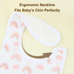 Benoxine baby bibs multicolor patterns on display to inspire mix-and-match outfits.