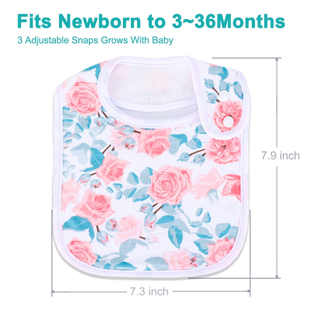 Benoxine baby bibs plush polyester fleece back for soft comfort