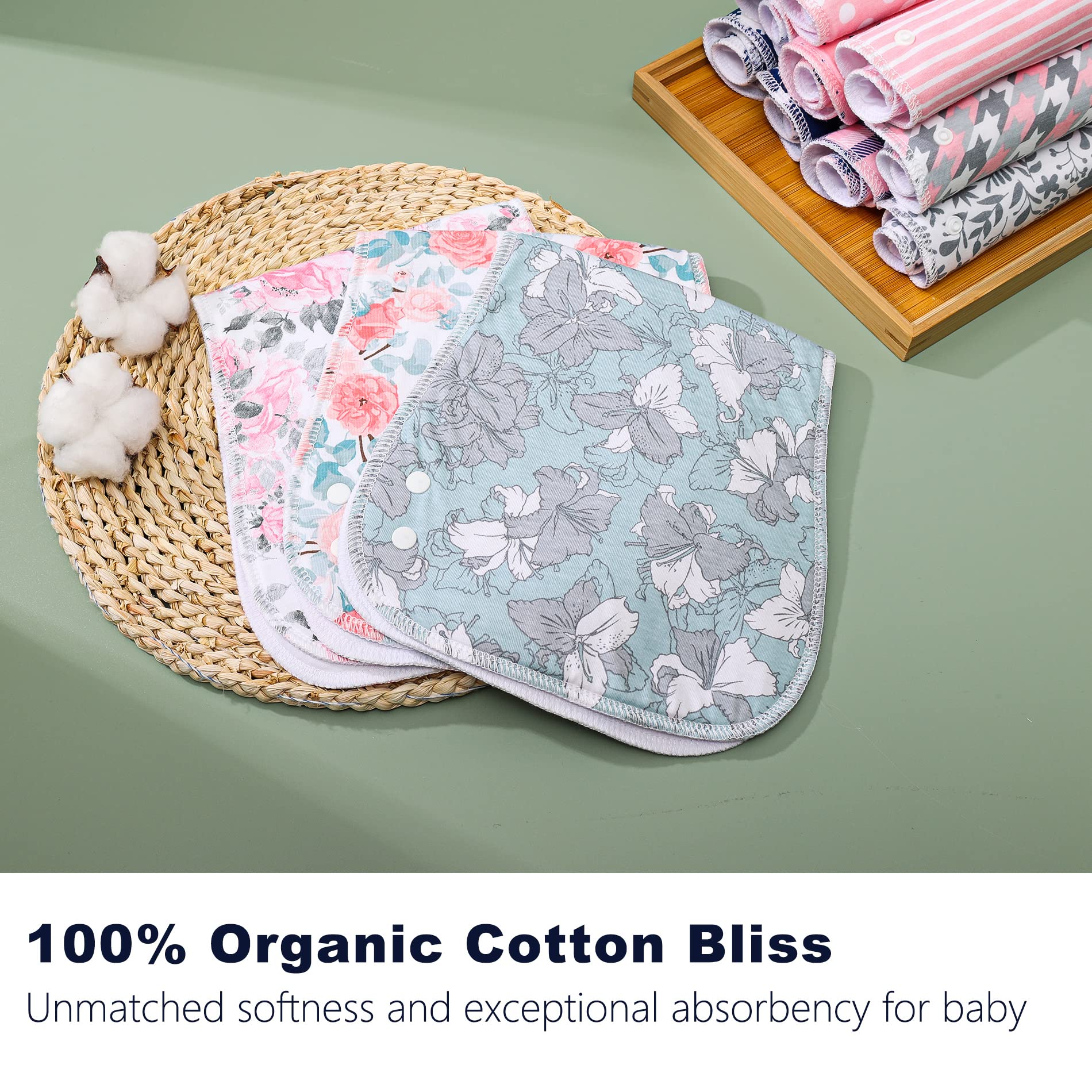 Benoxine multi-use burp cloth supports feeding, changing, and travel