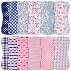 Benoxine baby burp cloth ultra-soft-absorbent for quick spill capture