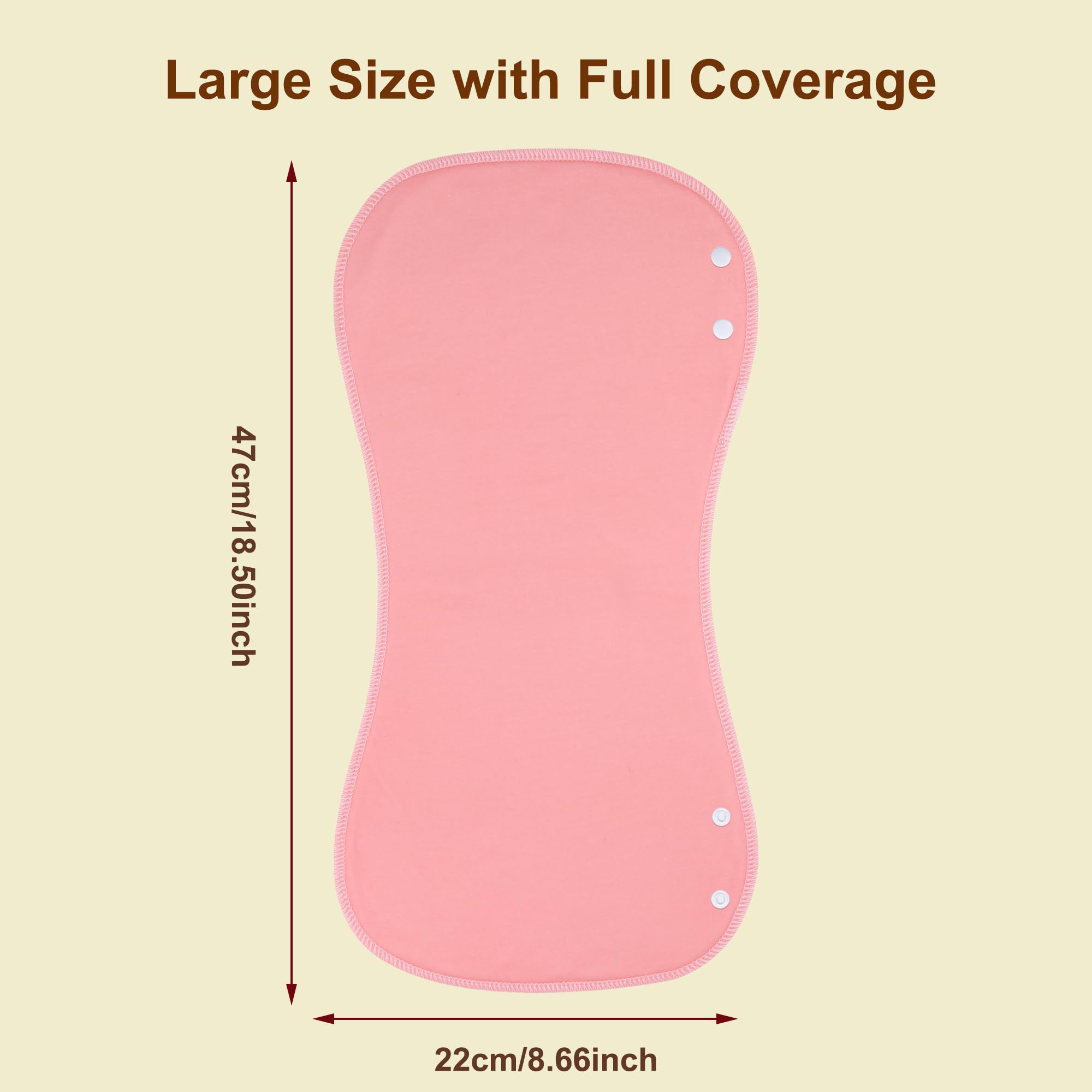 Benoxine burp cloths curved ergonomic shape offers shoulder coverage