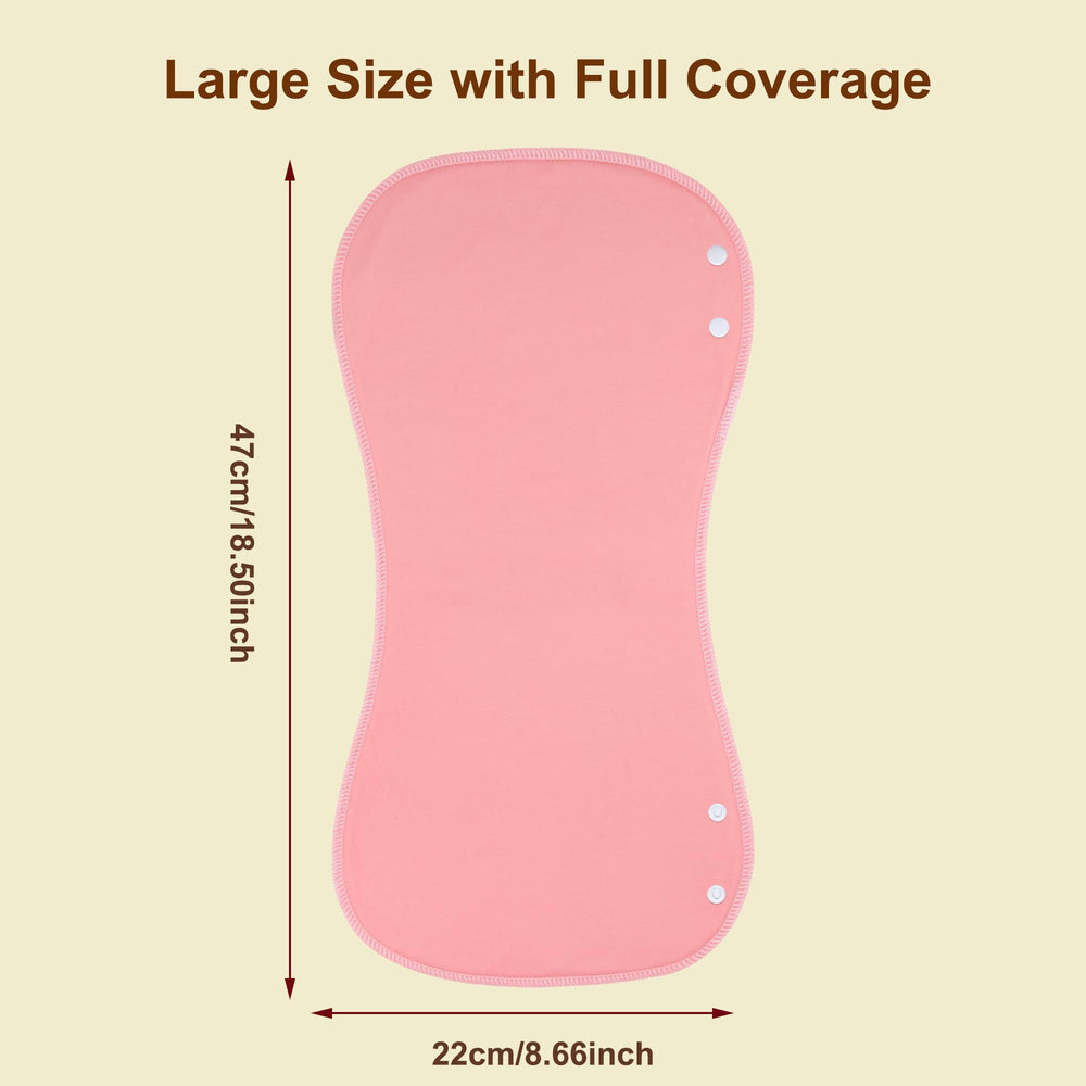 Benoxine burp cloths curved ergonomic shape offers shoulder coverage