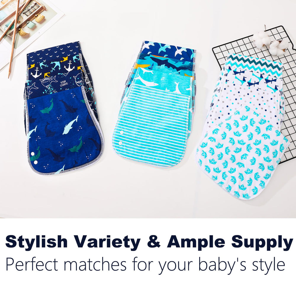 Benoxine burp cloths are easy to clean and care for