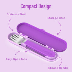 Bentgo Kids dishwasher-safe utensils stay clean after school lunches.
