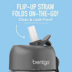 Bentgo Kids straw top-rack dishwasher-safe for quick cleaning.