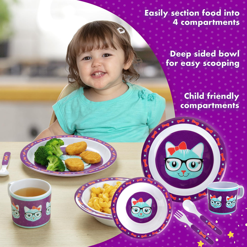 Bentology Kitty mealtime cup designed for little hands and mess-minimizing sipping