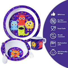 Bentology Monster Mealtime Set fork with kid-friendly design for mess-free meals.