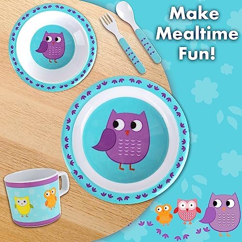 Bentology Owl Theme Set enhances mealtime fun and independence