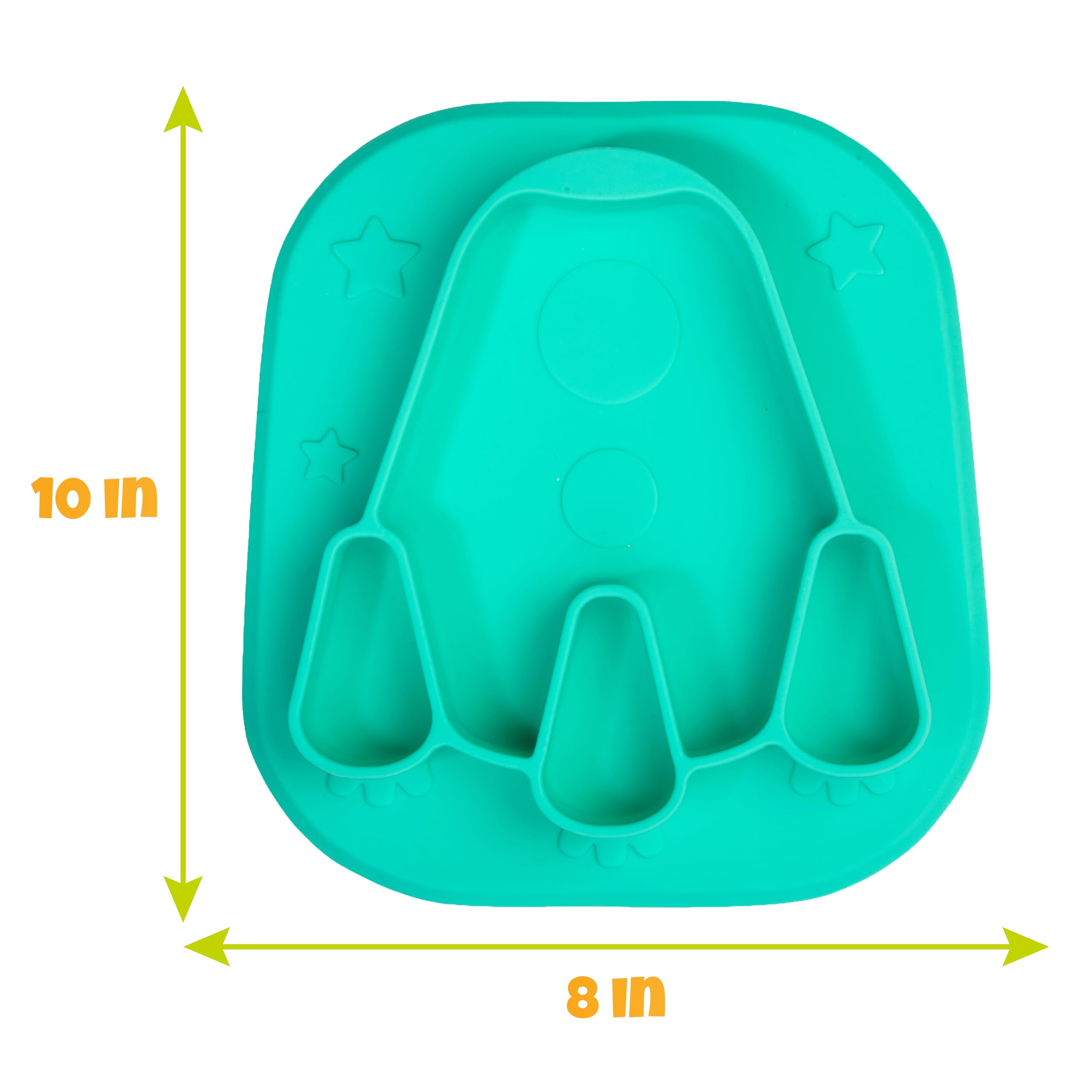 Bentology divided plate on-table showcases easy, mess-contained dining.