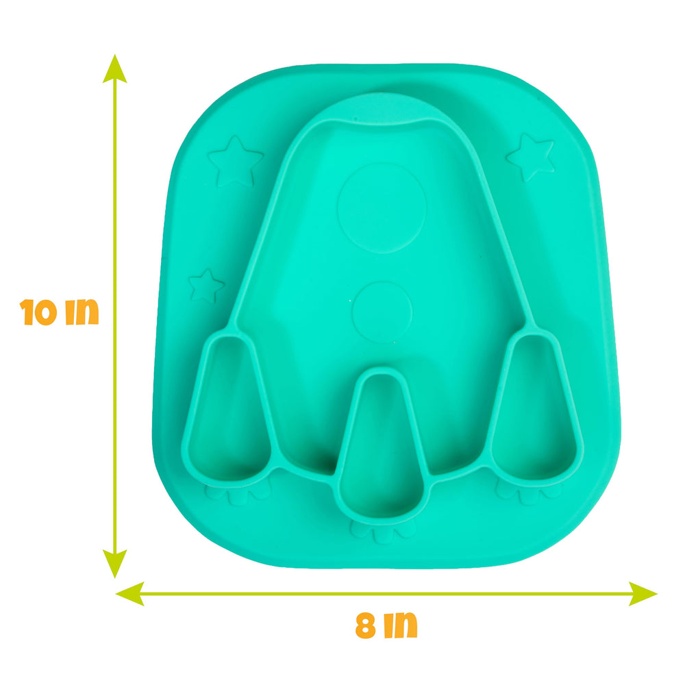 Bentology divided plate on-table showcases easy, mess-contained dining.