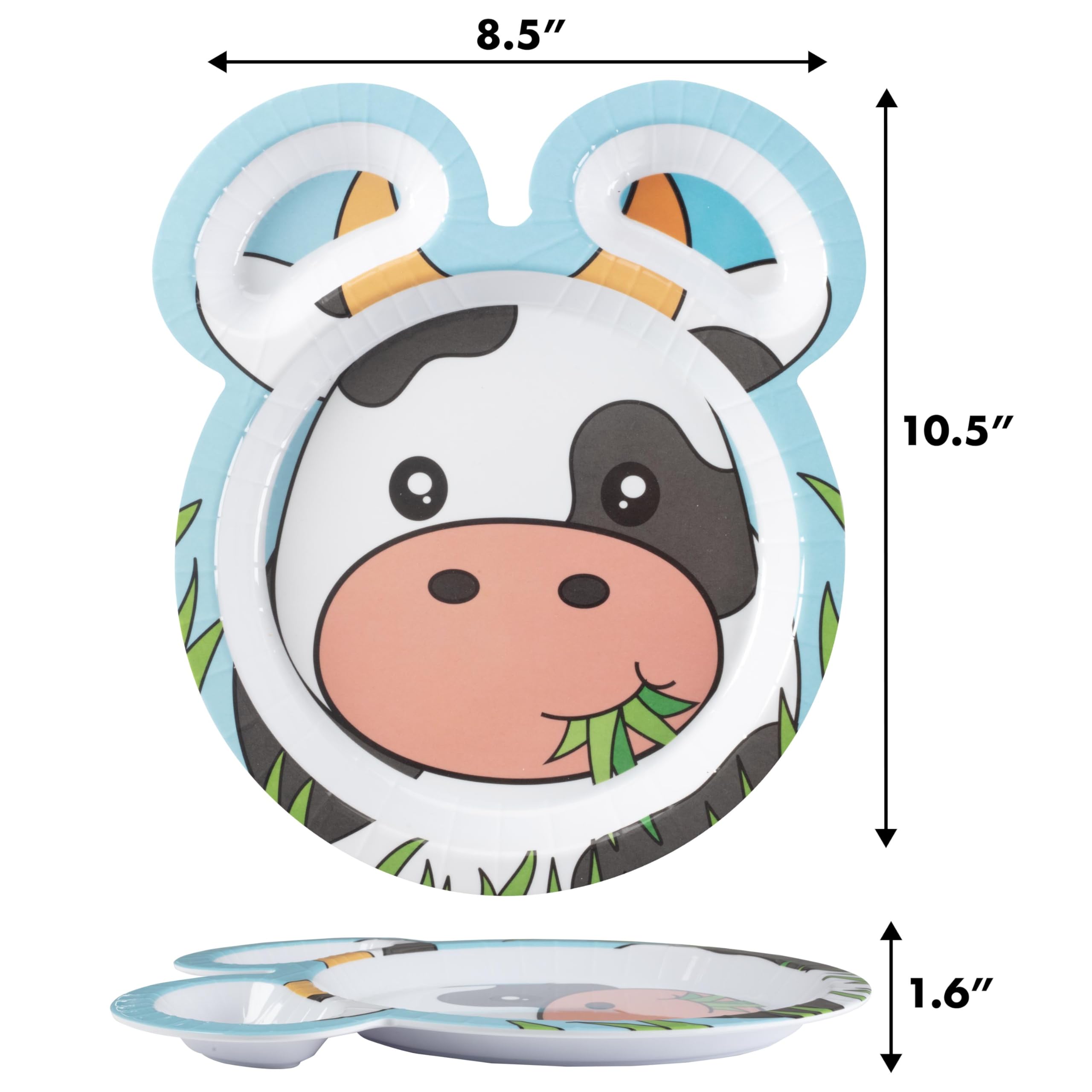 Bentology Zoo Farm plate Duck design encourages varied meals.