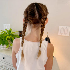 BEoffer hair ties beige ideal for pigtails and braids with versatile styling