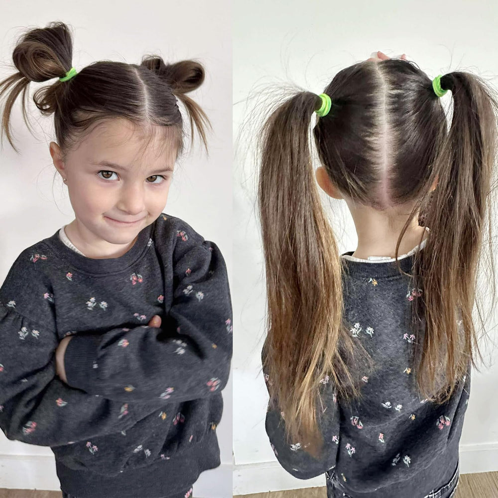 BEoffer hair ties colorful stripes ideal for DIY hairstyles and braids.