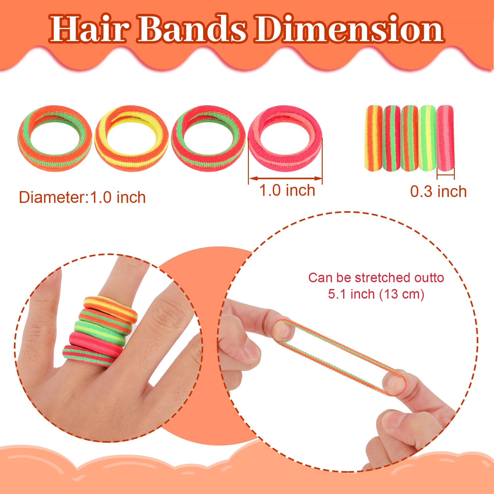 BEoffer hair ties in zipper bag for easy storage and organization.