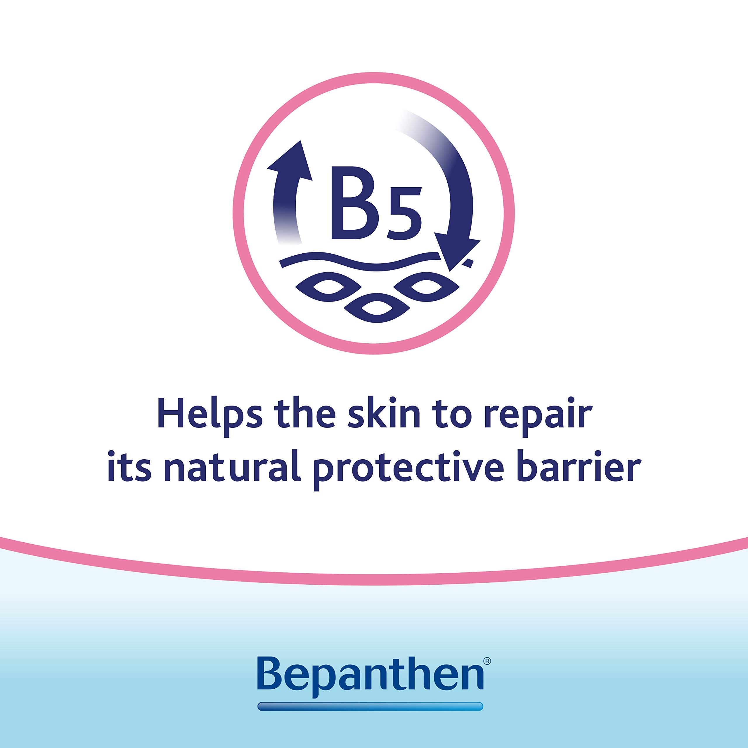 Bepanthen application scene during a diaper change on baby skin.