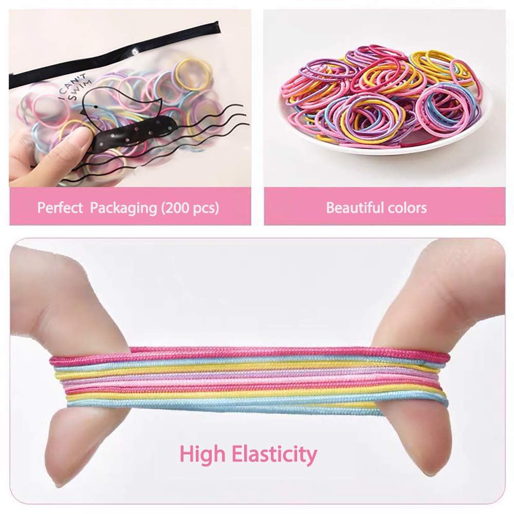 Berchaoki kid hair ties snag-free design with safe no-metal construction