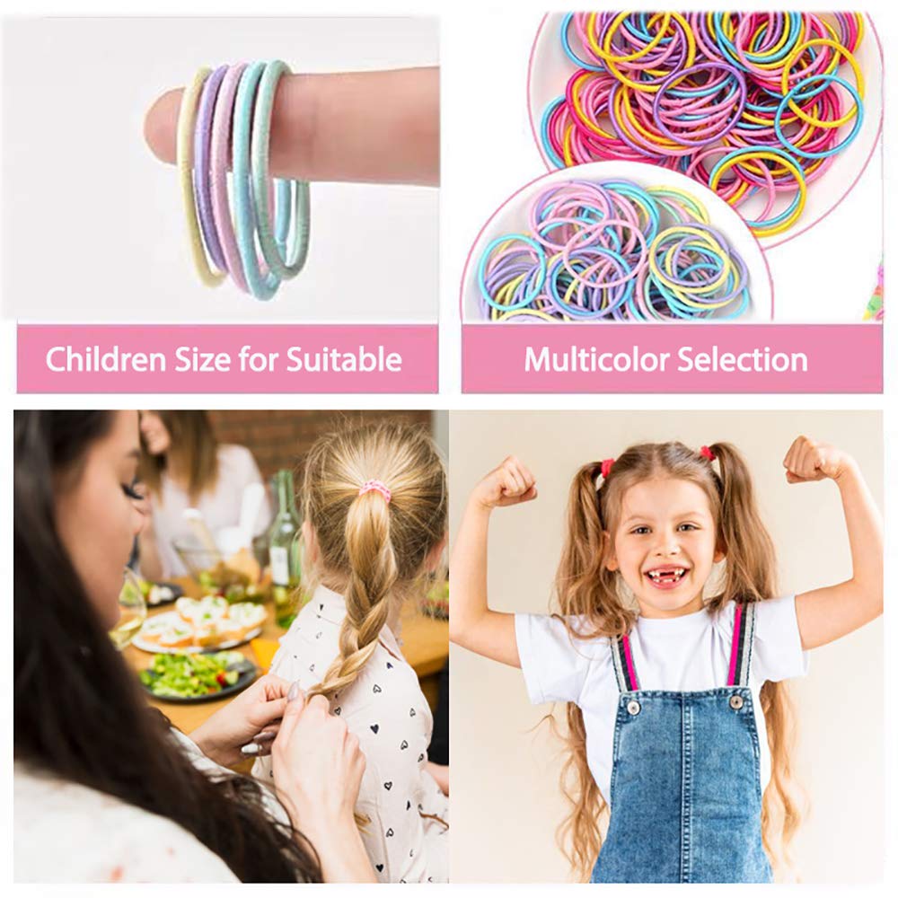 Berchaoki small girls size hair ties 25mm diameter for comfy wear