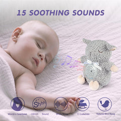 BEREST A11-Projetor Grey Sheep night light provides gentle room glow for bedtime.