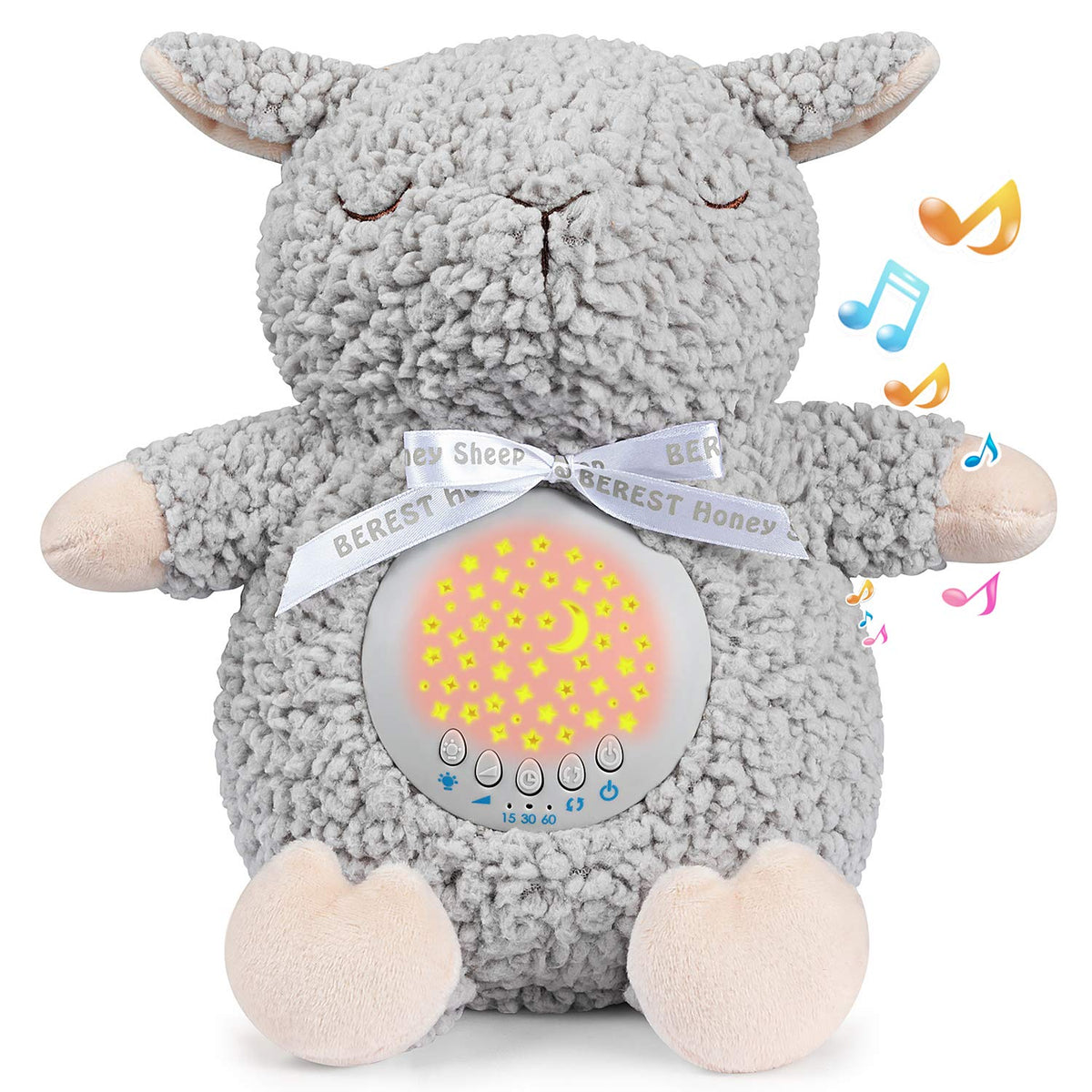 BEREST A11-Projetor Grey Sheep projector shows calming starry nights for newborn sleep routines.