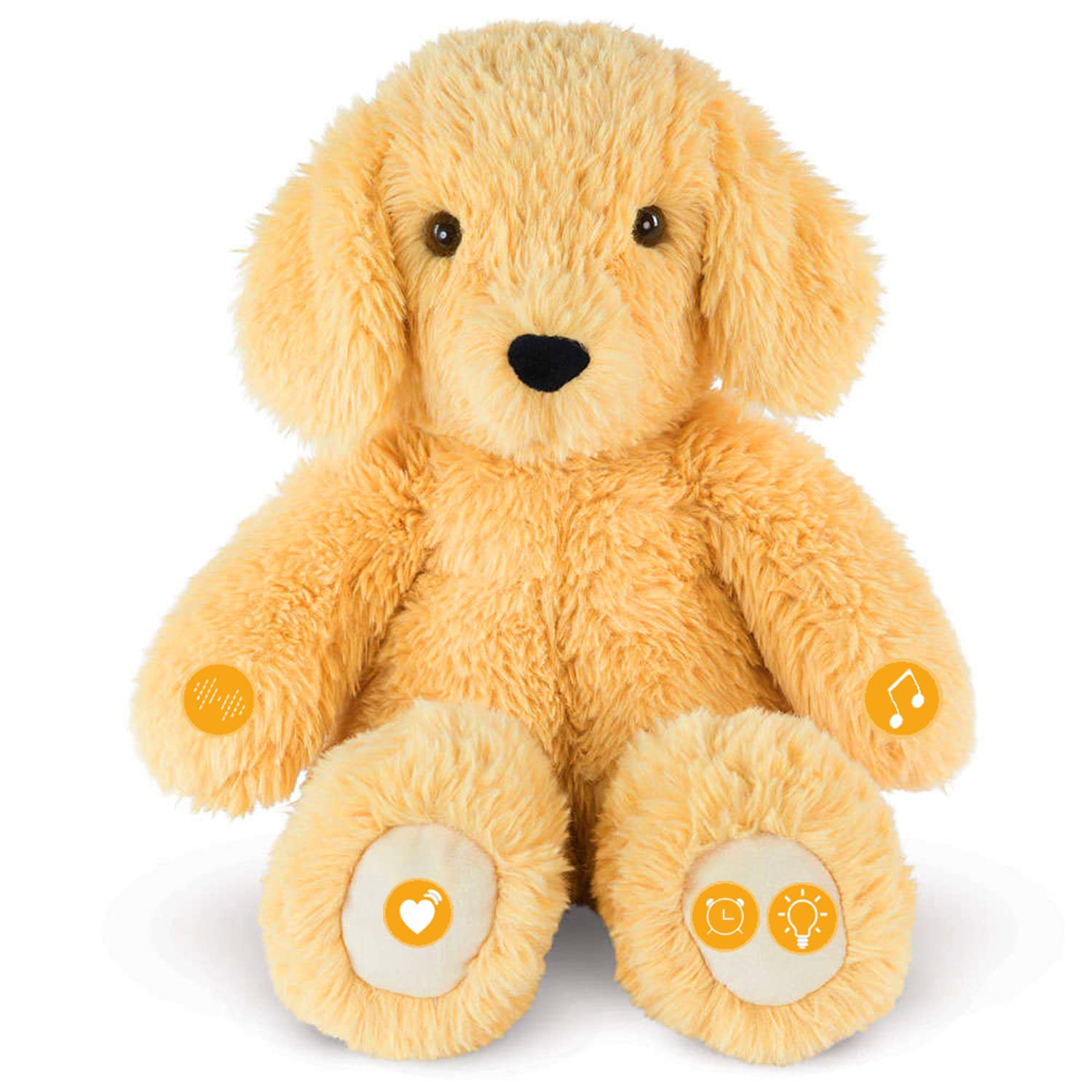 BEREST Sleepy Dog toy with cry-sensor soothing baby to sleep