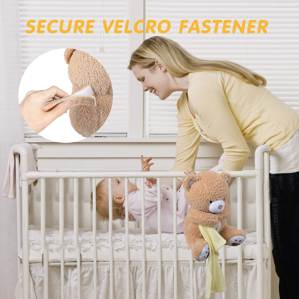 BEREST Sleep Soother Bear auto-off timer conserves battery during night use.