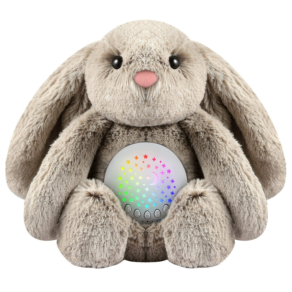 BEREST baby sleep soother bunny front view promotes cozy cuddling and soothing ambiance