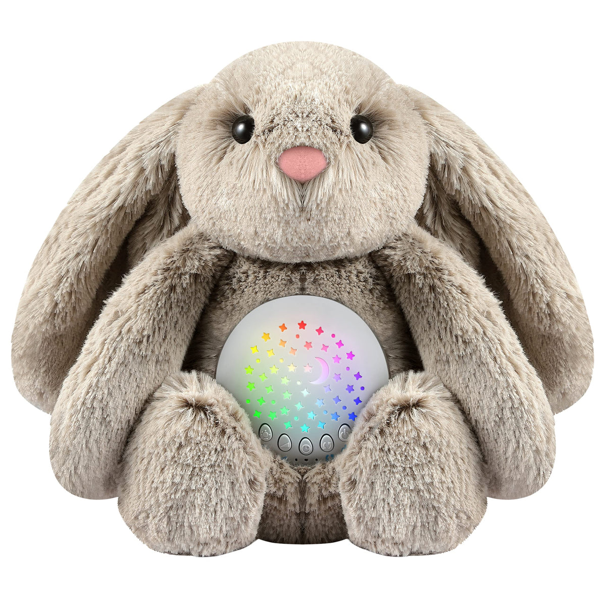 BEREST baby sleep soother bunny front view promotes cozy cuddling and soothing ambiance
