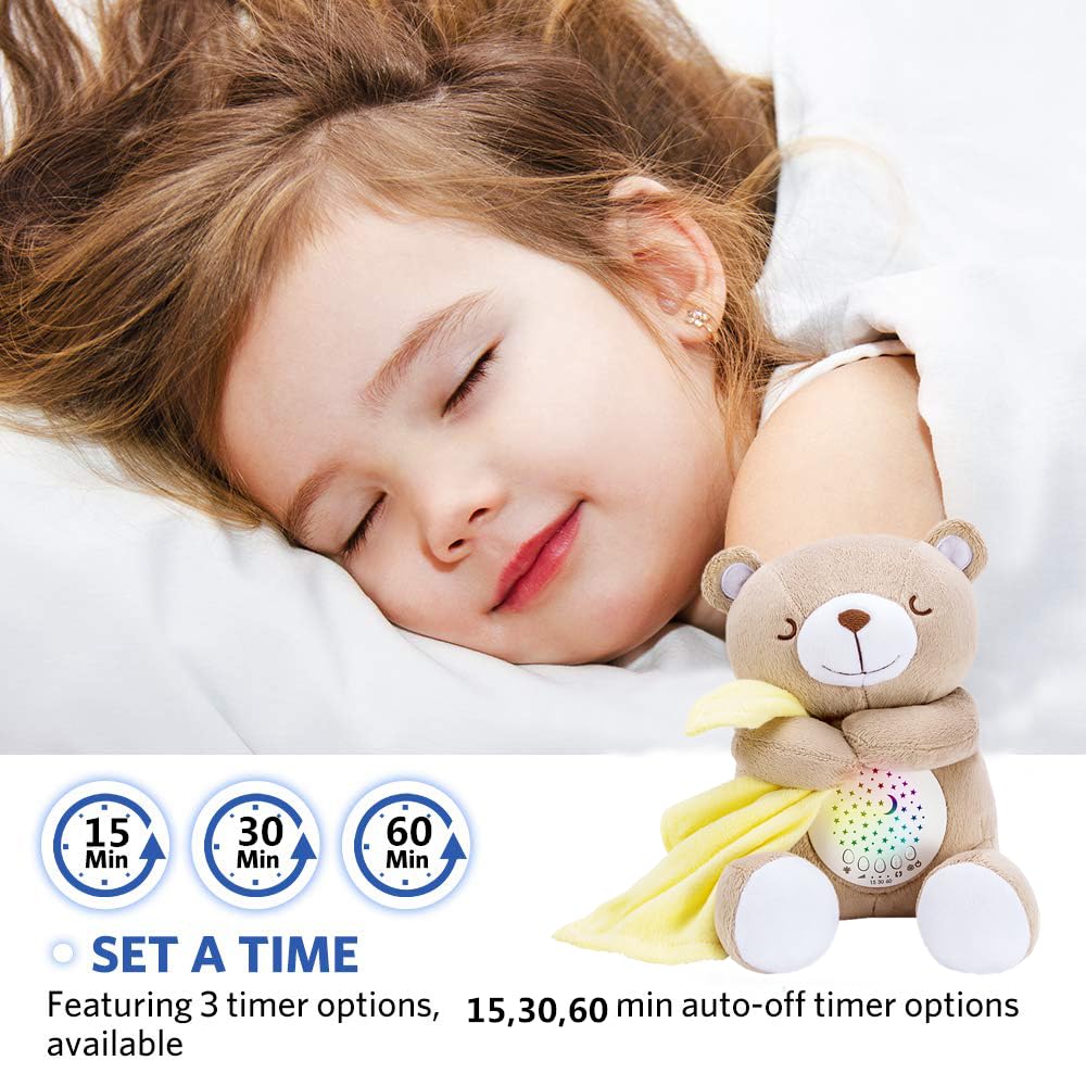 BEREST color-shifting projector provides gentle color transitions to capture attention.