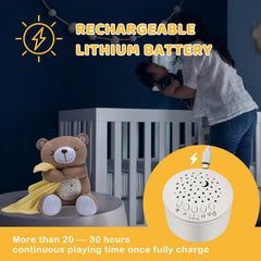 BEREST mom's heartbeat cry sensor button activates automatic lullabies at night.