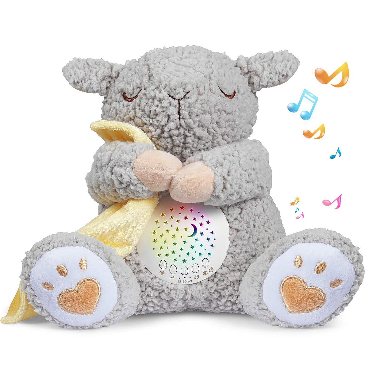 BEREST cry-sensor soother demonstrates automatic music when baby cries for easier nights.