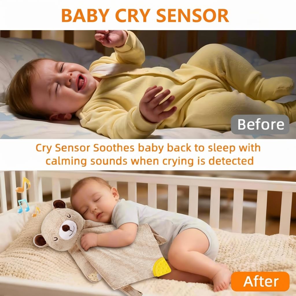 BEREST silicone-teether pacifier-holder provides teething relief and easy pacifier access.