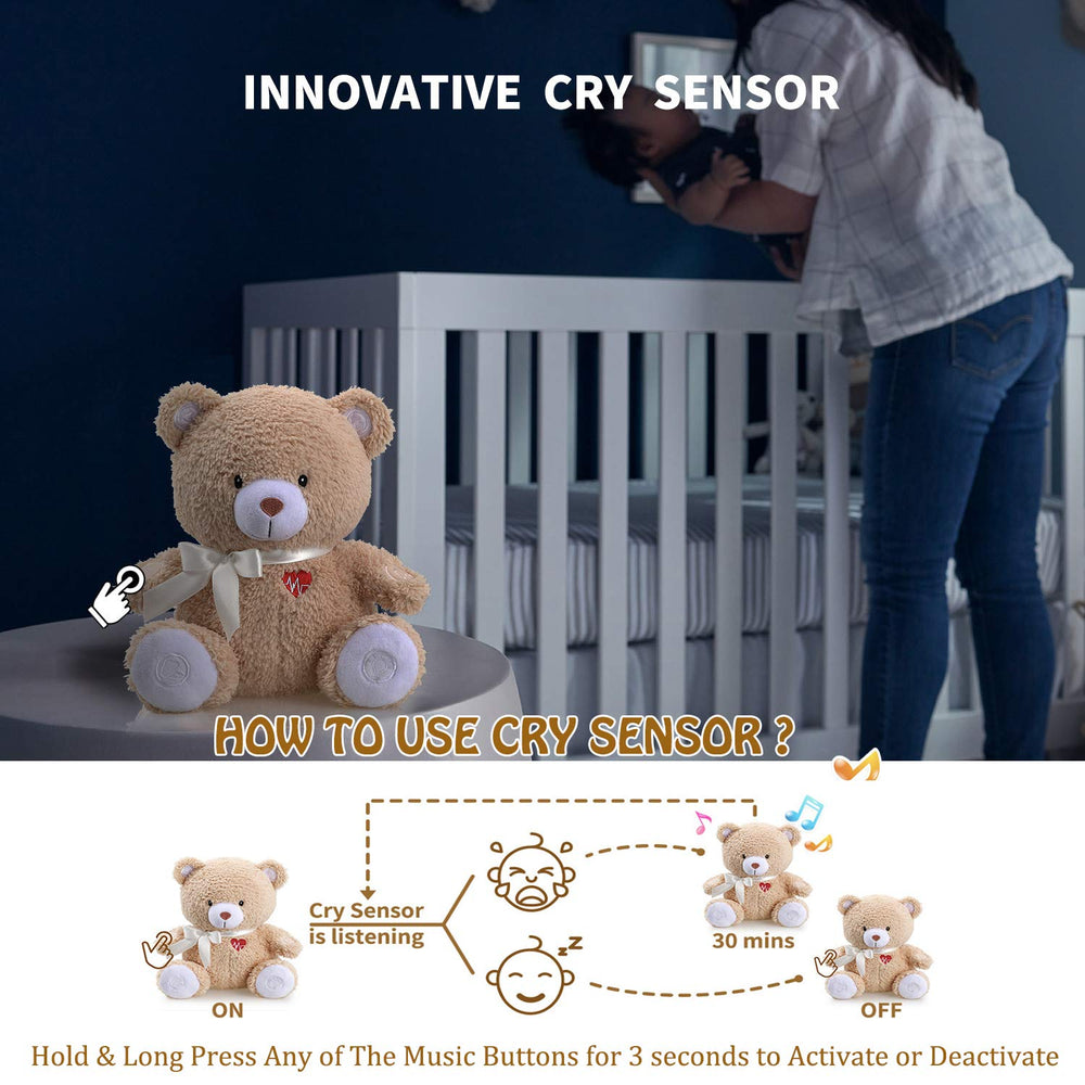 Berest pink night light glows softly to comfort your baby in the dark.