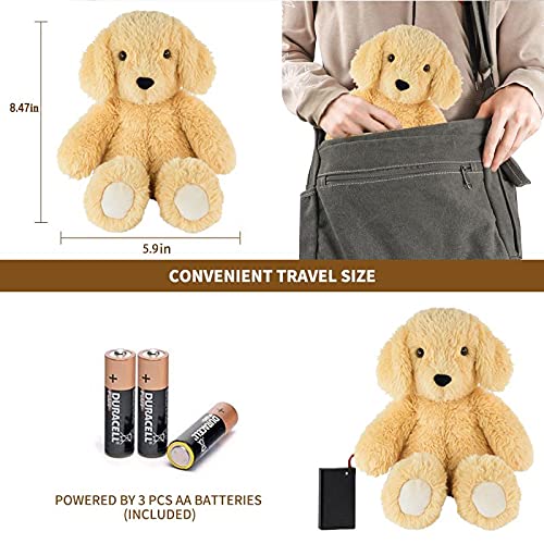 BEREST Sleepy Dog travel-size toy fits in a diaper bag