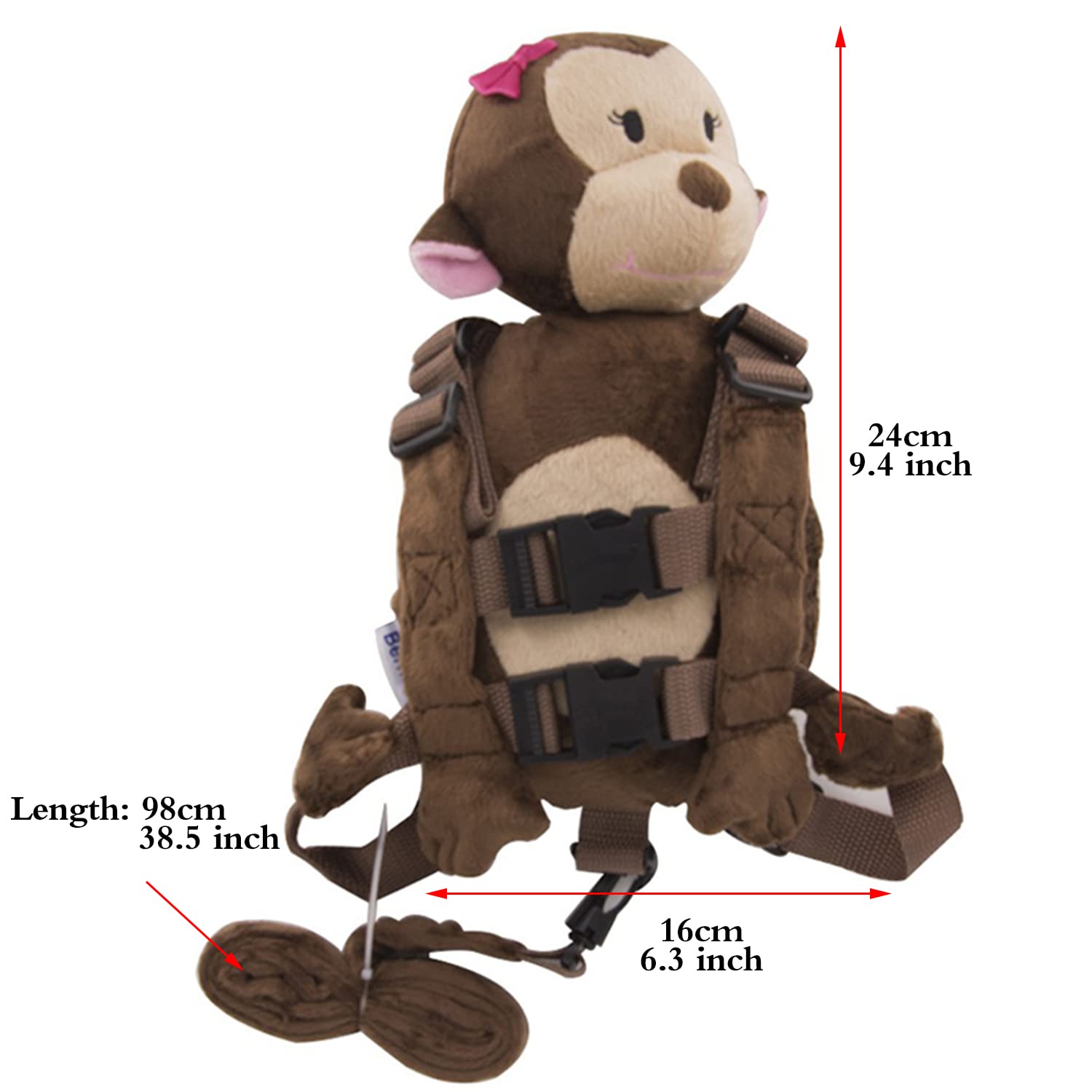 Berhapy adjustable-shoulder-straps shown on growing children during outings