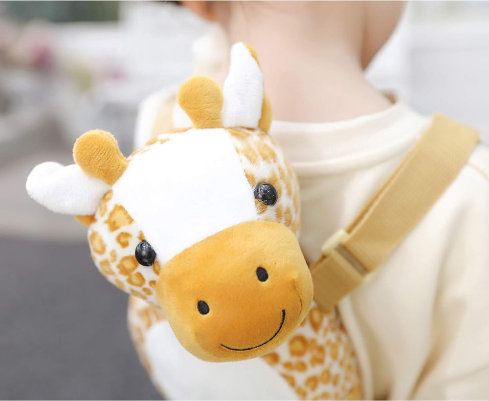 Berhapy monkey backpack plush fabric is machine washable