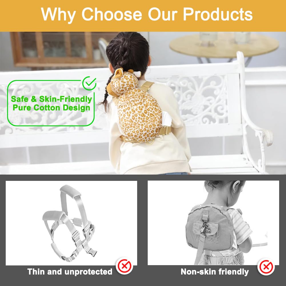 Berhapy monkey backpack padded shoulder straps for comfort on walks
