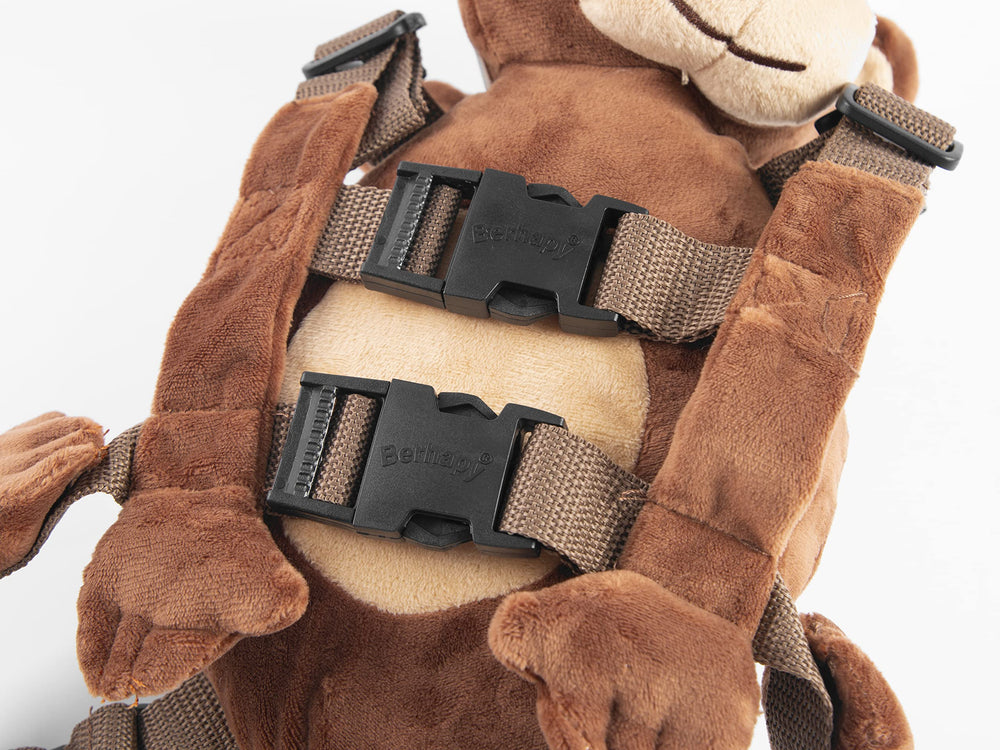 Berhapy plush fabric provides soft, gentle touch during outings.