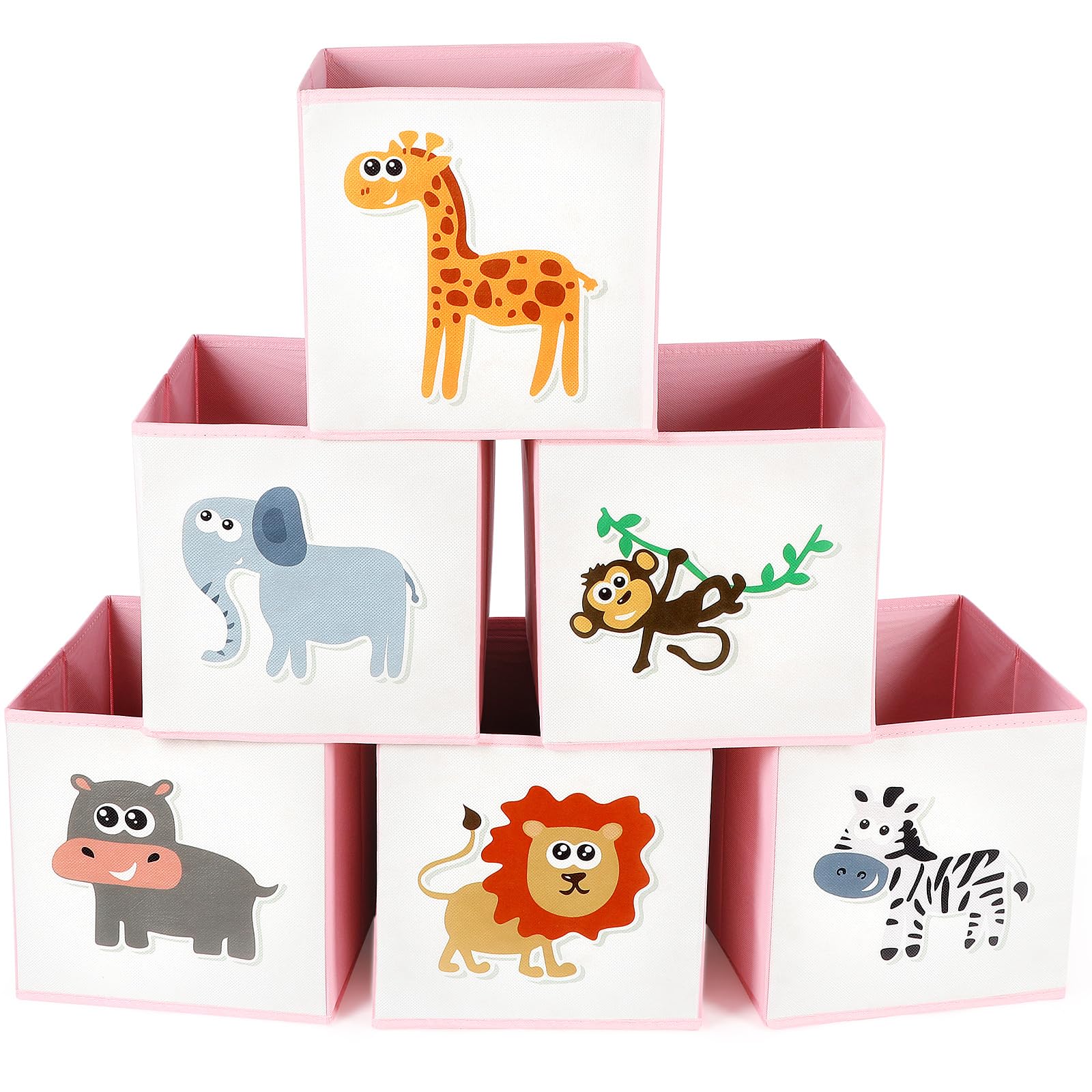 Berlune animal storage bins set 6 foldable – easy kid-friendly toy organization