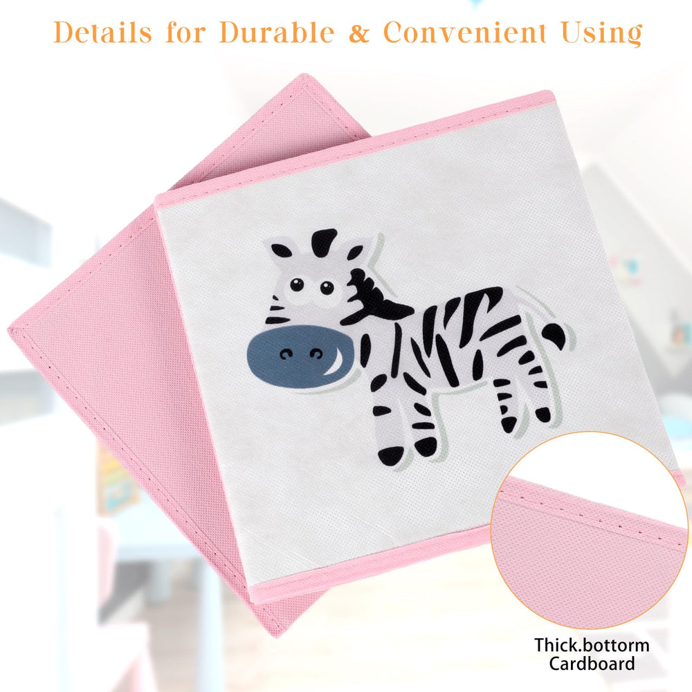 Berlune pink kids storage bin material detail – durable fabric for everyday use