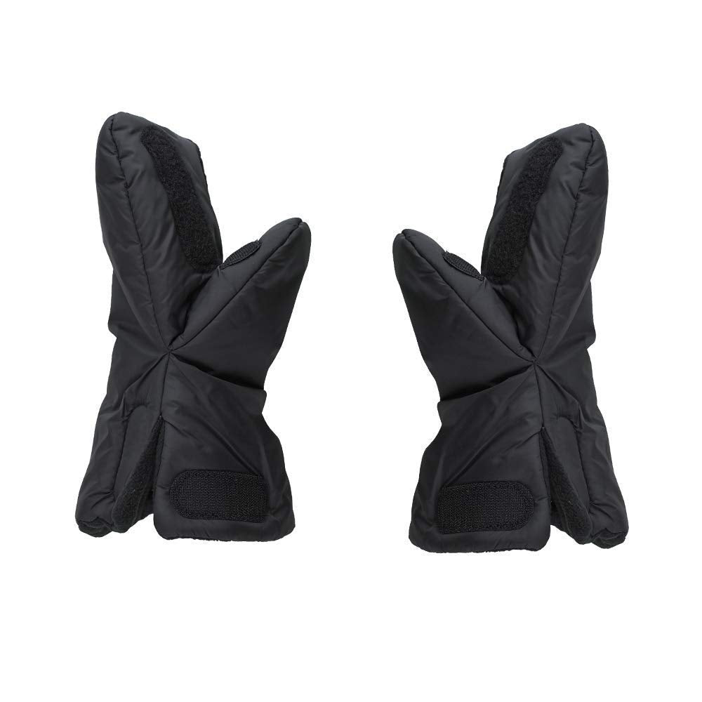 Berocia warmmuffs in use during a winter walk.