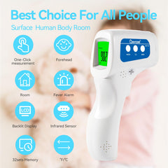 Berrcom JXB-178 forehead measurement shows safe, fast skin temperature checks from a distance.