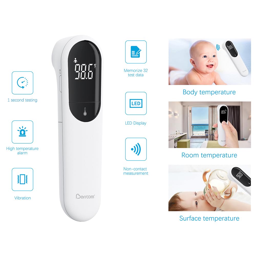 Berrcom thermometer LED display showing clear readout in low light
