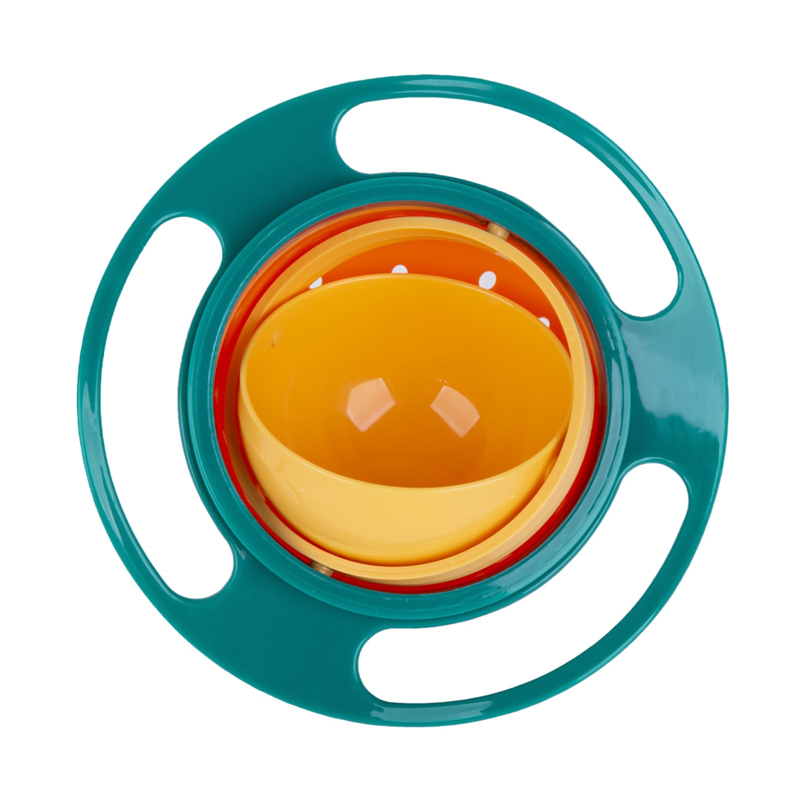 Berry President Magic Bowl gyro-rotation shows spill-free toddler meals