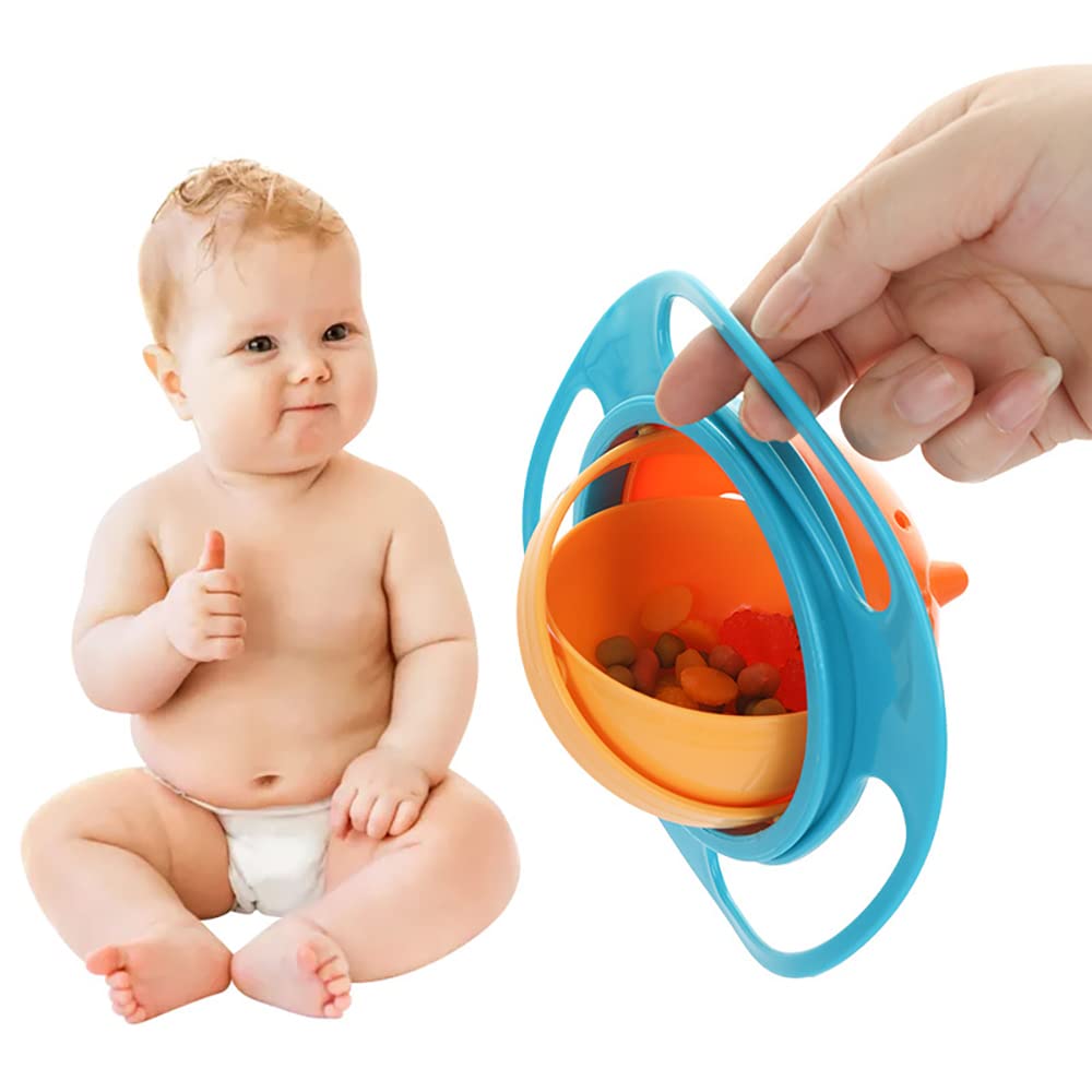 Berry President Magic Bowl with lid covering food between bites
