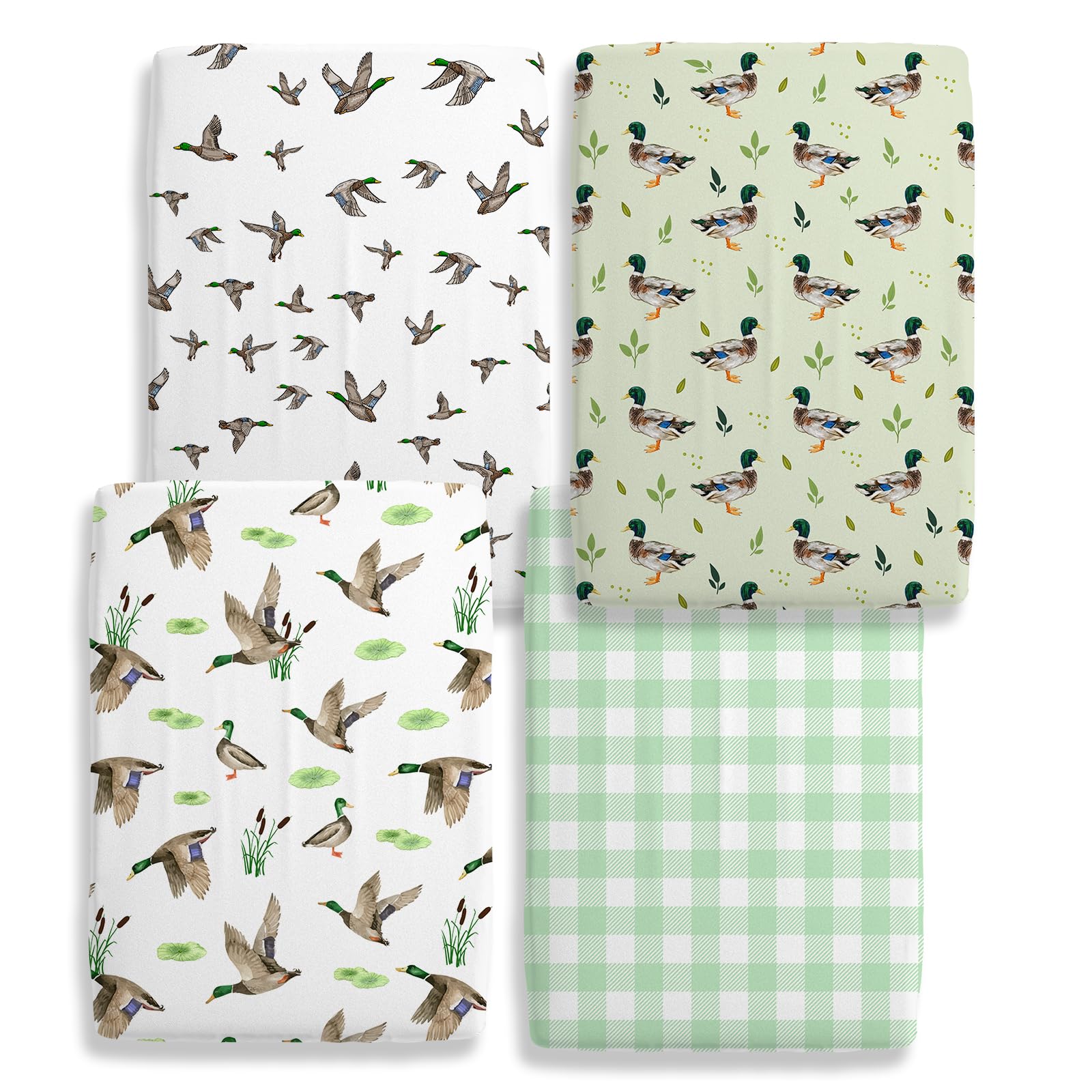 Besaomeom mallard duck nursery decor pattern adds playful charm.