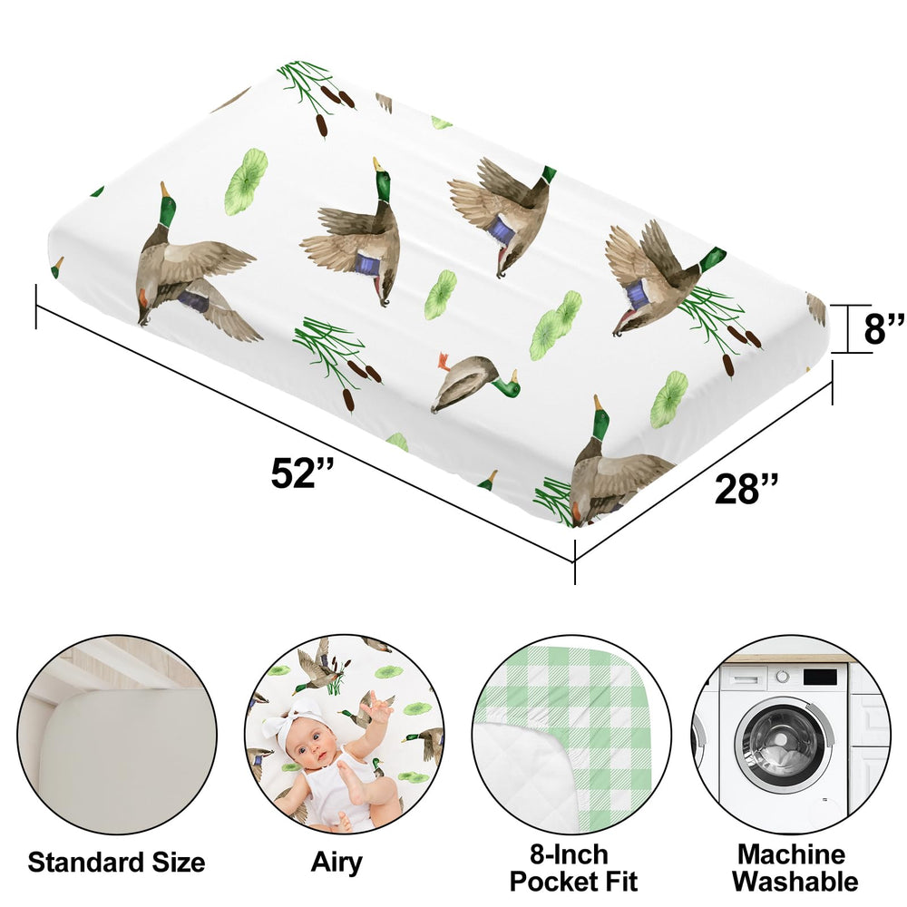Besaomeom travel-friendly crib sheet option for daycare and hospital bassinet use.
