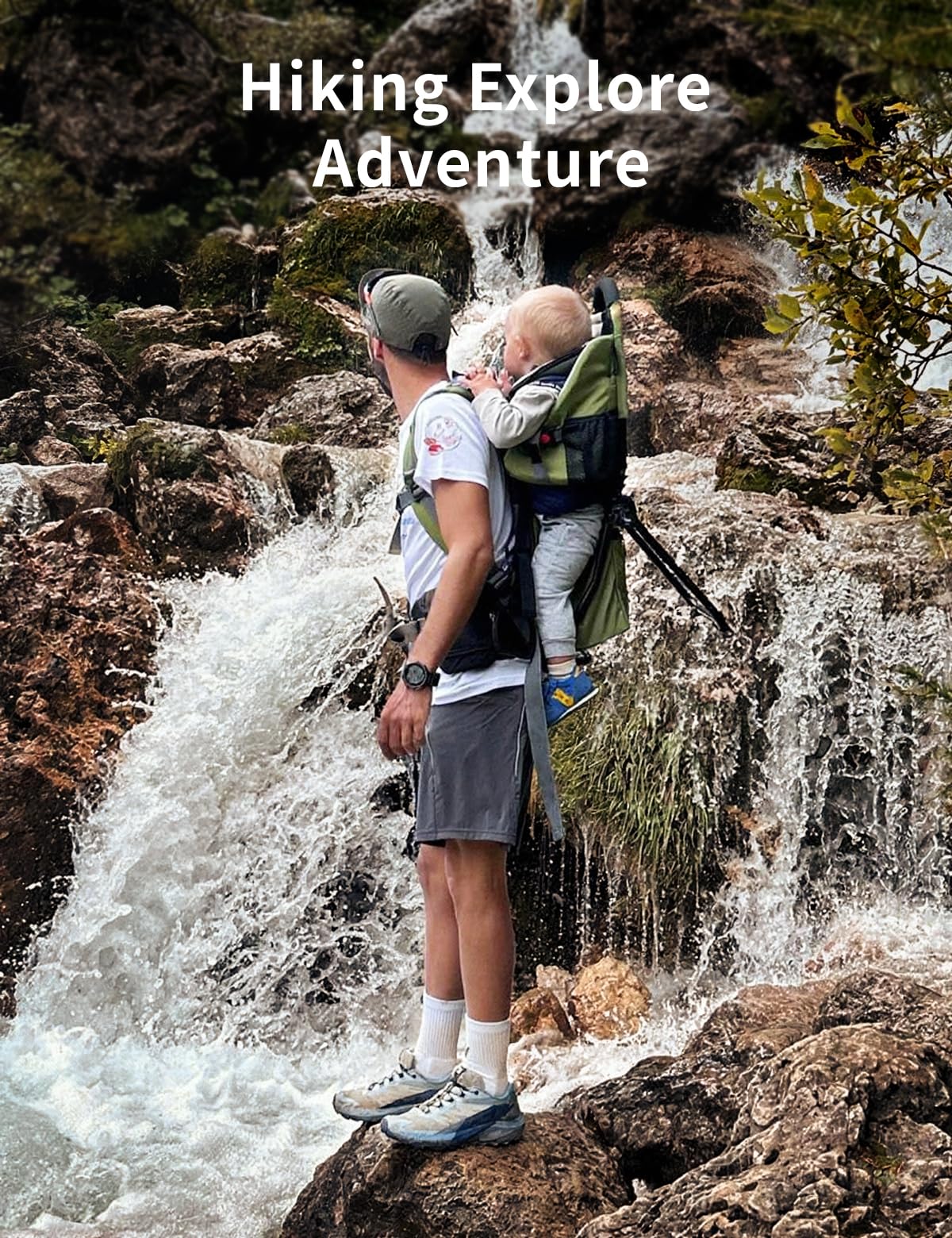 Besrey adjustable shoulder and waist straps distribute weight for comfort