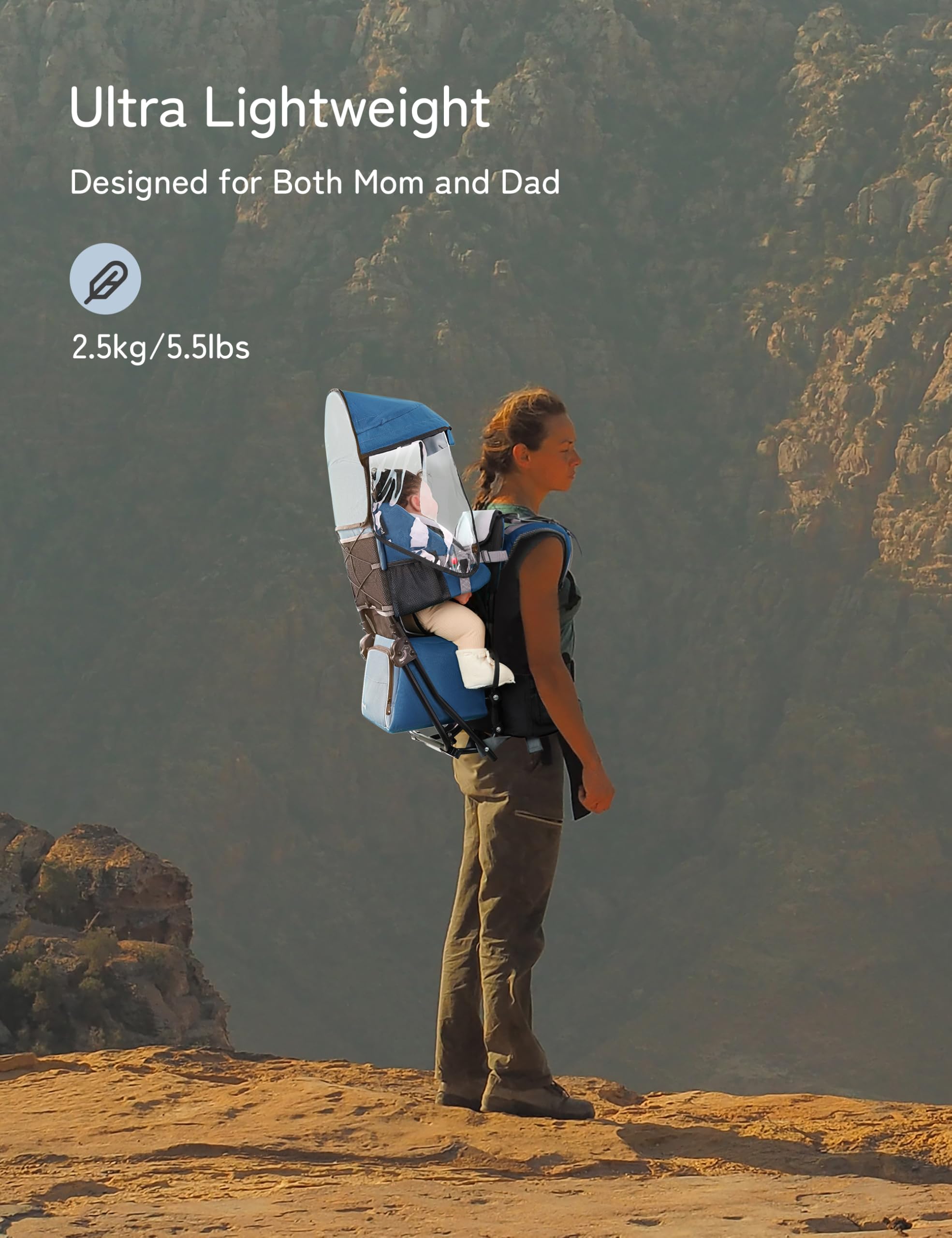 Besrey baby backpack carrier washable drool pad keeps faces clean