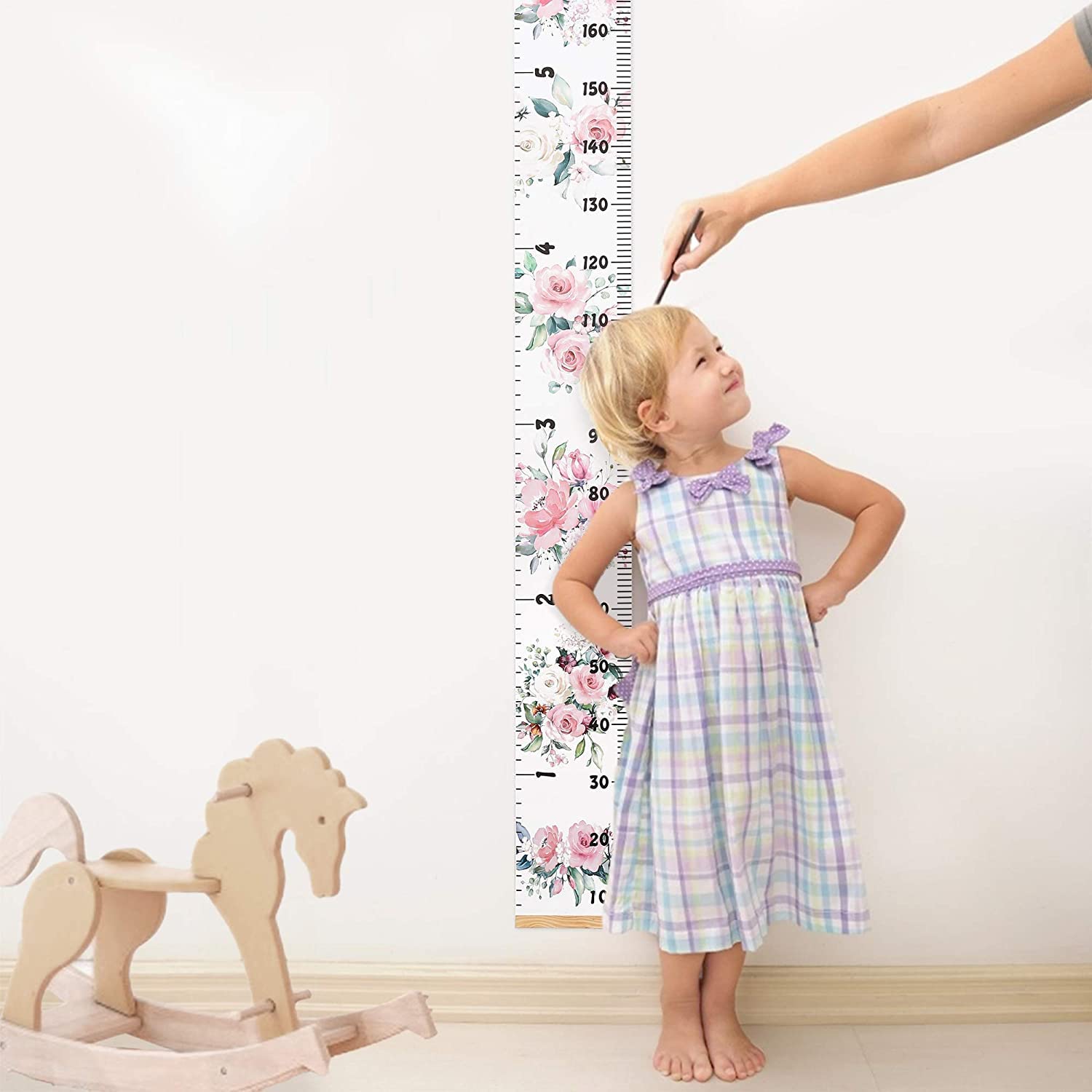 BESSLEE growth chart includes hook and nano-tape for quick mounting